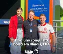 Ex-aluno conquista bolsa em Illinois, EUA