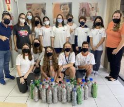 Estudantes  do 8º ano da Barão realizam campanha socioambiental