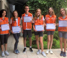 Estudantes da Escola Barão participam de posse do Núcleo de Defesa Civil