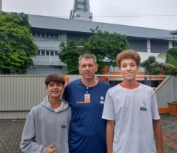 Estudantes da Barão participam da Competição de Basquete promovida pela Federação Catarinense de Basketball